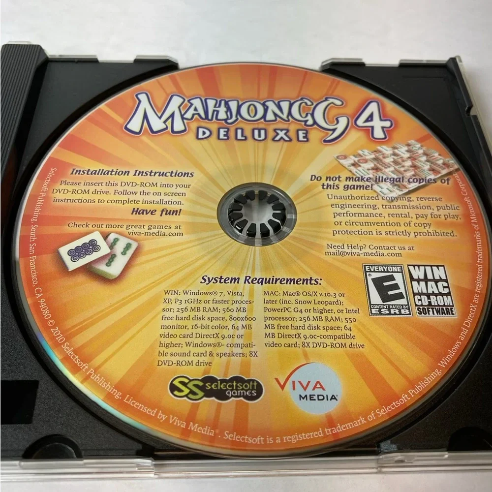 Mahjongg 94 Deluxe PC Game - Orange